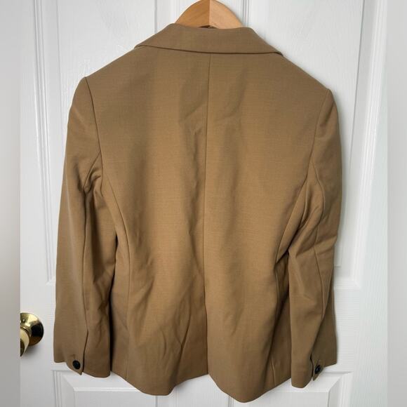 Rag & Bone Nancy Peak Lapel Wool Blend Blazer in Natural Camel 0 - Picture 7 of 10